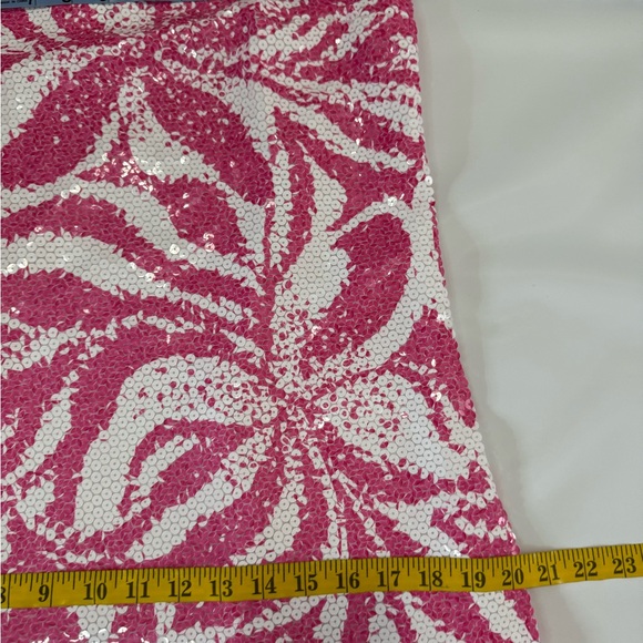 Lilly Pulitzer Airbella sequin shift dress Pink &White Patterned Dress size 6 - Picture 10 of 12